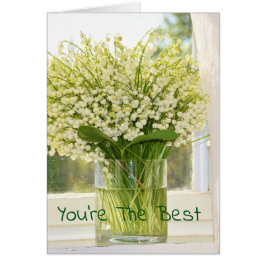 Bouquet van lentesbloemen lilies van de vallei