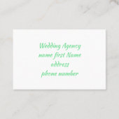 Bouquet van lentesbloemen lilies van de vallei visitekaartje (Achterkant)