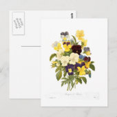 Bouquet van pansies van Pierre-Joseph Redouté Briefkaart (Voorkant / Achterkant)