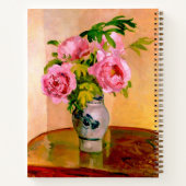 Bouquet van Pink Peonies van Camille Pissarro Notitieboek (Achterkant)