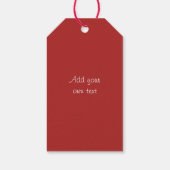 Bouquet van Red Roses bedankt Cadeaulabel (Achterkant)