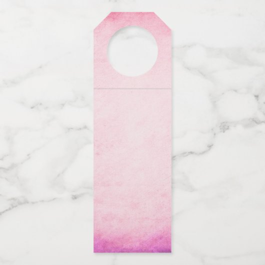 Bouquet van rode rozen flessenhanger (Achterkant)