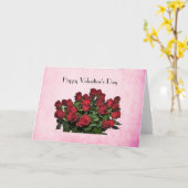 Bouquet van rode rozen kaart (Gele Bloem)