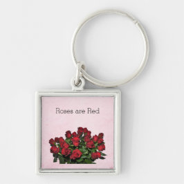 Bouquet van rode rozen sleutelhanger