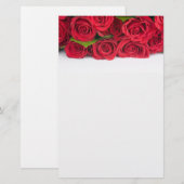 Bouquet van rode rozen Wedding Stationery Briefpapier (Voorkant / Achterkant)