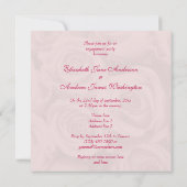 Bouquet van Roses Engagement Party Kaart (Achterkant)