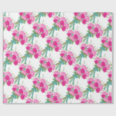 Bouquet van roze rozen cadeaupapier (Vlak)