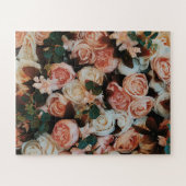 Bouquet van roze rozen legpuzzel (Horizontaal)