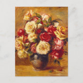 Bouquet van rozen, Auguste Renoir Briefkaart (Voorkant)