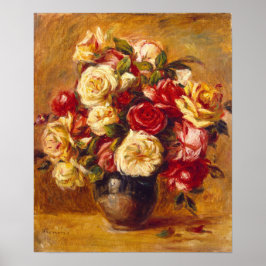 Bouquet van rozen, Auguste Renoir Poster