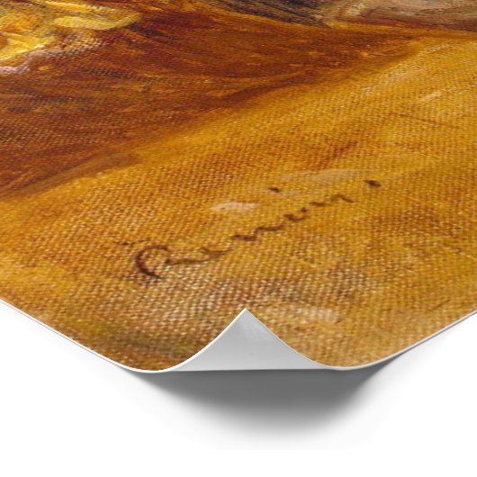 Bouquet van rozen, Auguste Renoir Poster (Hoek)