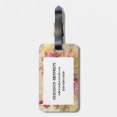 Bouquet van Rozen Bagagelabel (Achterkant verticaal)