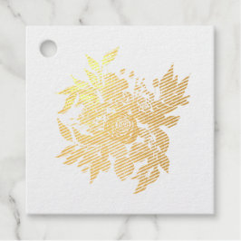 Bouquet van rozen bedankjes labels