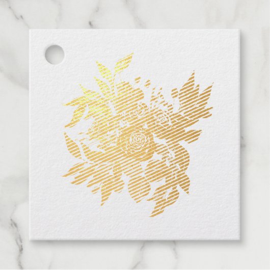 Bouquet van rozen bedankjes labels (Voorkant)