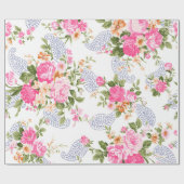 Bouquet van Rozen Cadeaupapier (Vlak)