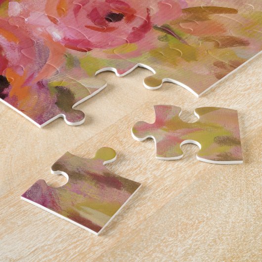 Bouquet van Rozen Legpuzzel (Zijkant)