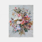 Bouquet van Rozen, Renoir Fleece Deken (Voorkant)