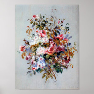 Bouquet van Rozen, Renoir Poster