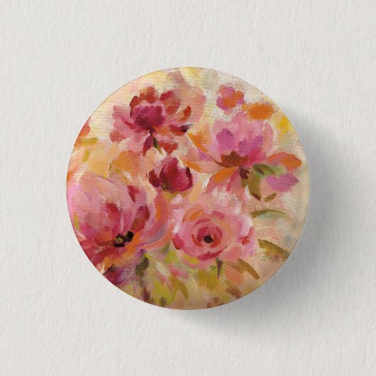 Bouquet van Rozen Ronde Button 3,2 Cm (Voorkant)