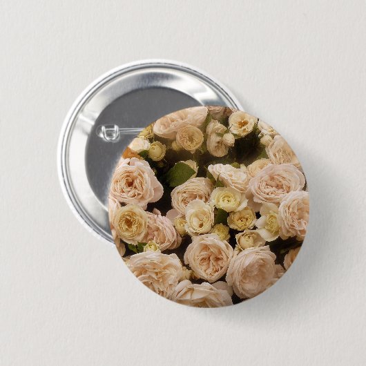 Bouquet van Rozen Ronde Button 5,7 Cm (Voorkant /achterkant)