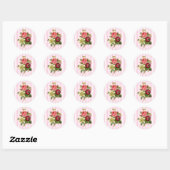 Bouquet van Rozen Shabby Floral Chic Stickers (Vel)