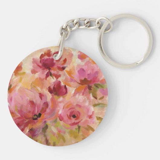 Bouquet van Rozen Sleutelhanger (Achterkant)