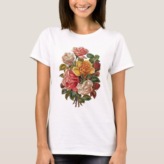 Bouquet van Rozen T-shirt (Voorkant)
