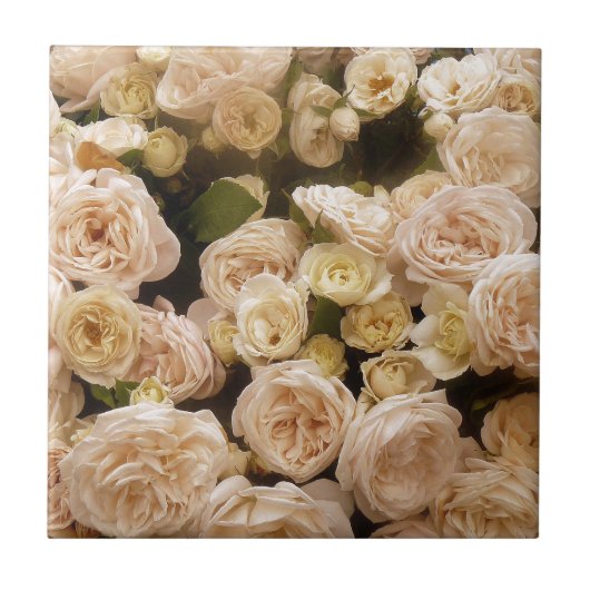 Bouquet van Rozen Tegeltje (Voorkant)