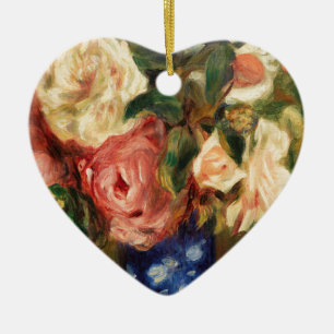Bouquet van Rozen van Renoir Impressionist Paintin Keramisch Ornament