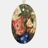 Bouquet van Rozen van Renoir Impressionist Paintin Keramisch Ornament (Links)
