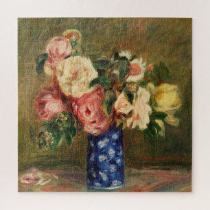 Bouquet van Rozen van Renoir Impressionist Paintin Legpuzzel
