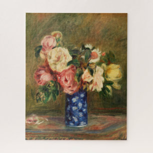 Bouquet van Rozen van Renoir Impressionist Paintin Legpuzzel