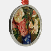 Bouquet van Rozen van Renoir Impressionist Paintin Metalen Ornament (Rechts)