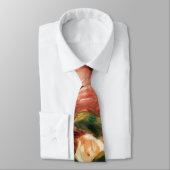 Bouquet van Rozen van Renoir Impressionist Paintin Stropdas (Gebonden)