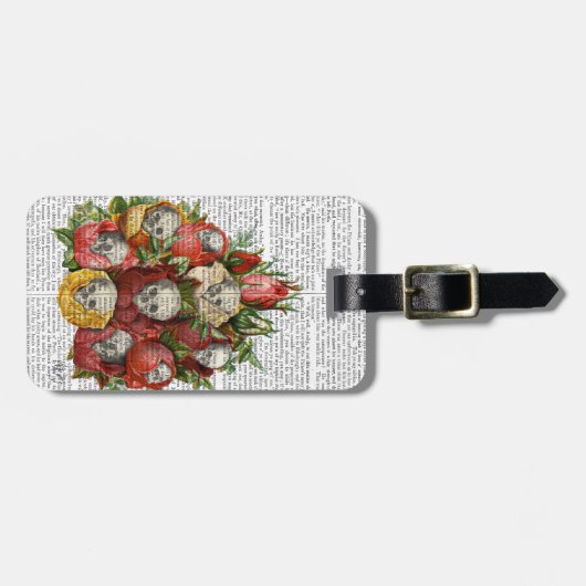Bouquet van Skulls Bagagelabel (Voorkant horizontaal)