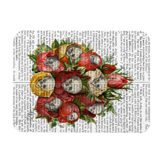 Bouquet van Skulls Magneet (Horizontaal)