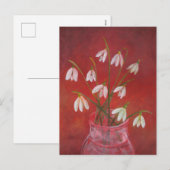Bouquet van Snowdrops Feestdagenkaart (Voorkant / Achterkant)