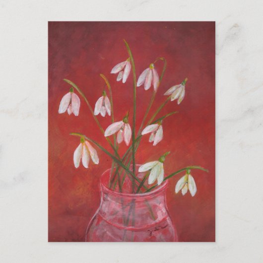 Bouquet van Snowdrops Feestdagenkaart (Voorkant)