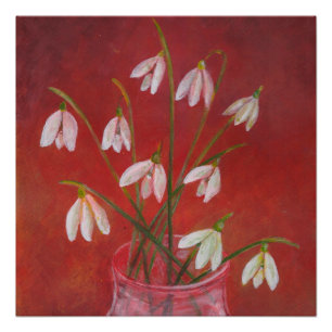 Bouquet van Snowdrops Perfect Poster