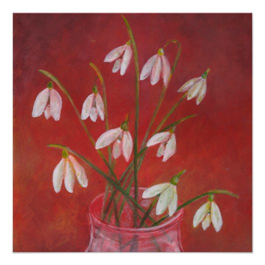 Bouquet van Snowdrops Perfect Poster (Voorkant)