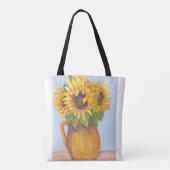 Bouquet van Sunflower Totebag Tote Bag (Achterkant)