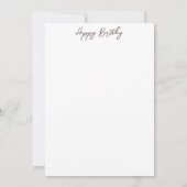 Bouquet van tulpen. Gelukkige verjaardag Kaart (Achterkant)