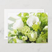 Bouquet van verschillende witte seizoensbloemen briefkaart (Voorkant / Achterkant)