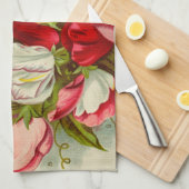 Bouquet van zoete erwtenbloemen theedoek (Quarter Fold)