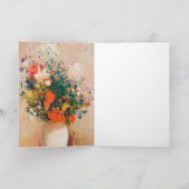 Bouquet van zonnebloemen door Monet Impressionist Kaart (Binnen)