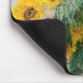 Bouquet van zonnebloemen door Monet Impressionist Muismat (Hoek)