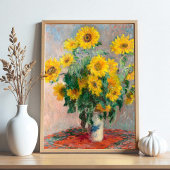 Bouquet van zonnebloemen poster