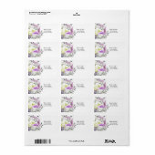 Bouquet Variety Floral Address Label (Full Sheet)
