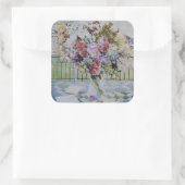 Bouquet Vierkante Sticker (Tas)