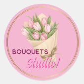 Bouquets business logo Sticker (Voorkant)
